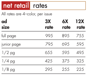 Print Advertising Rates